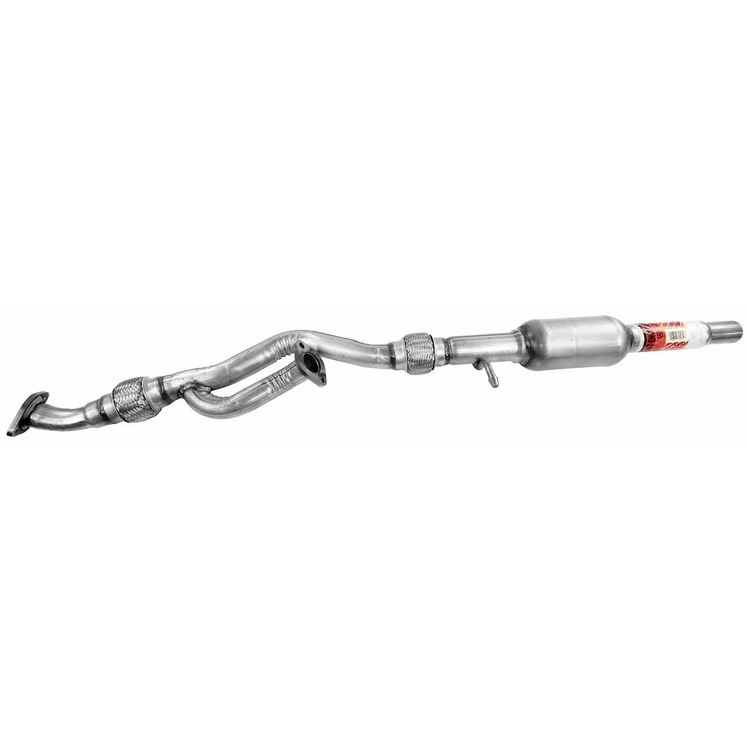 55252 – WALKER EXHST Catalytic Converter, Round Stainless Steel Case Dual Inlet Single 1.875 Inch Slip-Fit Outlet 9 I...
